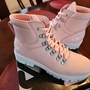 FILA Women's Pink Hiking Boots